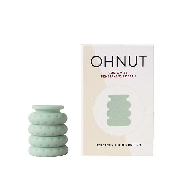 Ohnut - Bagues tampons souples plus larges (lot de 4) Aloe