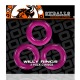 Oxballs - Pack de 3 Cockrings Willy Rings Rose Vif