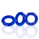 Oxballs - Willy Rings 3-pack Cockrings Police Bleu