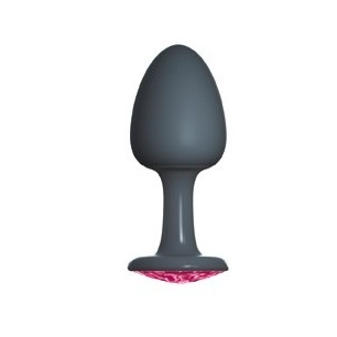 Plug Anal Bijou Geisha Ruby M - Noir et Rose