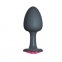Plug Anal Bijou Geisha Ruby M - Noir et Rose