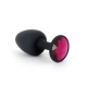 Plug Anal Bijou Geisha Ruby M - Noir et Rose