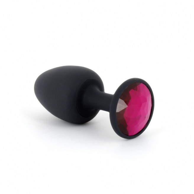 Plug Anal Bijou Geisha Ruby M - Noir et Rose Plug Anal Bijou Geisha Ruby M - Noir et Rose