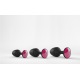 Plug Anal Bijou Geisha Ruby M - Noir et Rose