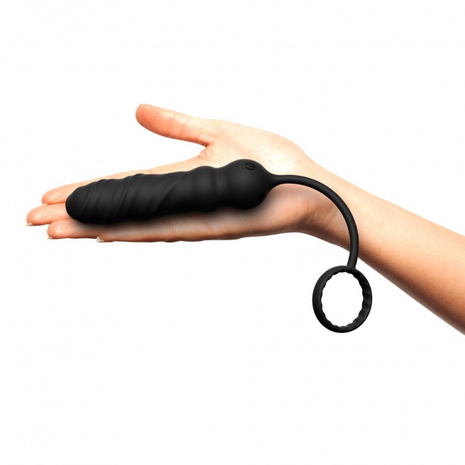 Plug anal et cockring Deep Seeker - Noir