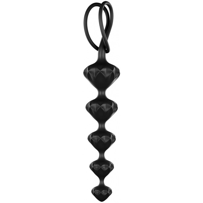 Chaînes Anales Perles Satisfyer 2 pcs - Noir