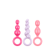 Plug anal Booty Call Satisfyer 3 pcs - Couleurs assorties
