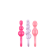 Plug anal Booty Call Satisfyer 3 pcs - Couleurs assorties
