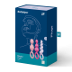 Plug anal Booty Call Satisfyer 3 pcs - Couleurs assorties