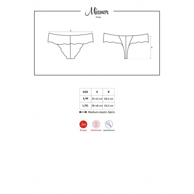 String Miamor - Noir String Miamor - Noir