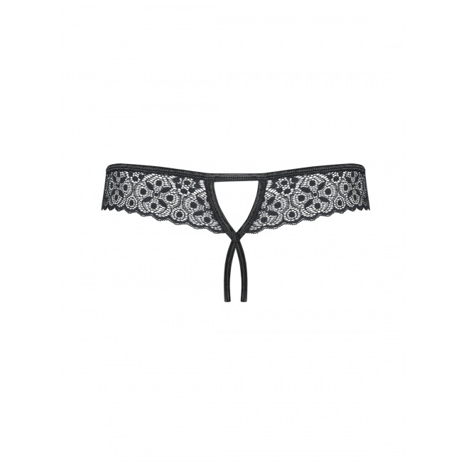 Shibu String ouvert - Noir