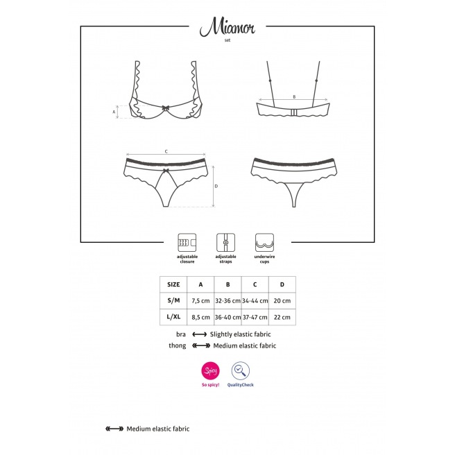 Miamor Ensemble 2 pièces - Noir Miamor Ensemble 2 pièces - Noir