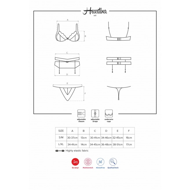 Heartina Ensemble 3 pièces - Rouge