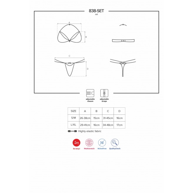 838-SET-3 Ensemble 2 pièces - Rouge 838-SET-3 Ensemble 2 pièces - Rouge