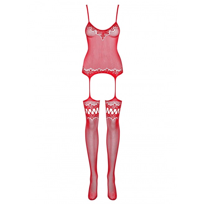 F214 Bodystocking - Rouge