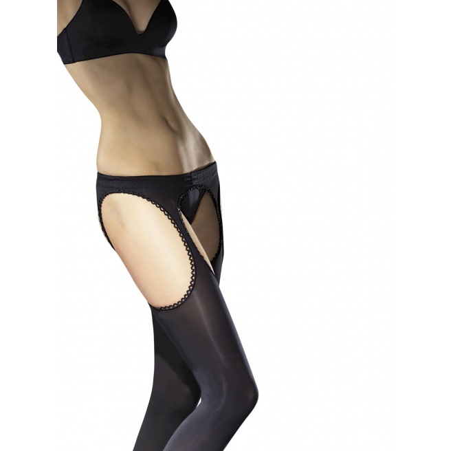 Diavola Bas jarretelles 60 DEN - Noir