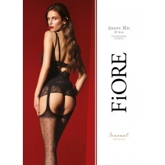 Amore Mio Bas jarretelles 20 DEN - Noir - Qualité premium Amore Mio Bas jarretelles 20 DEN - Noir - Qualité premium