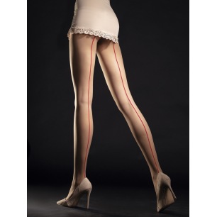 Unique Collants 20 DEN - Nude et Rouge Unique Collants 20 DEN - Nude et Rouge