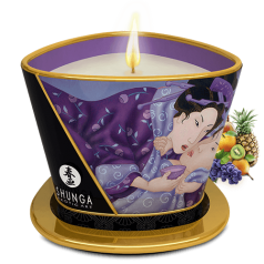 Bougie de massage lueur et caresses - Libido Fruits exotiques Bougie de massage lueur et caresses - Libido Fruits exotiques
