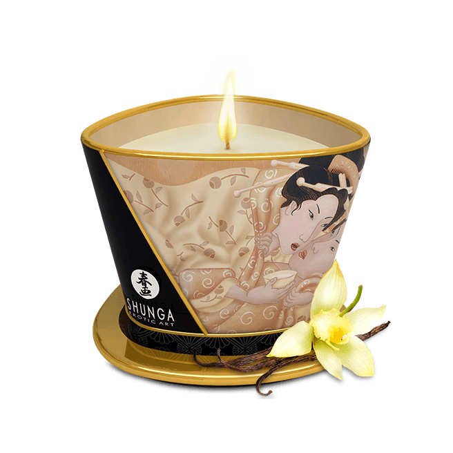 Bougie de massage lueur et caresses - Désir Vanille