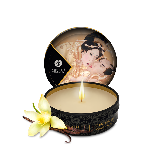Mini bougie de massage - Désir Vanille