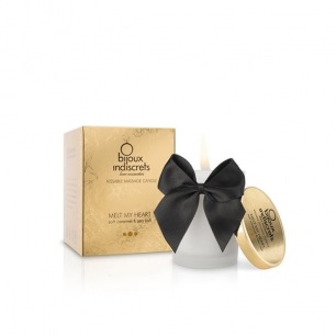 Bougie de massage embrassable - Caramel doux