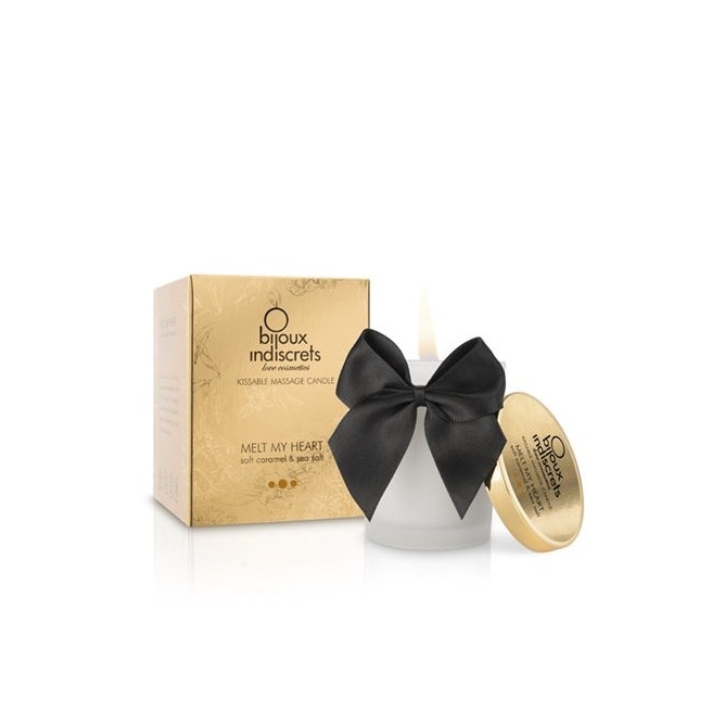 Bougie de massage embrassable - Caramel doux