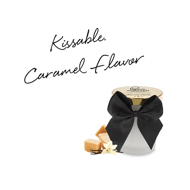 Bougie de massage embrassable - Caramel doux
