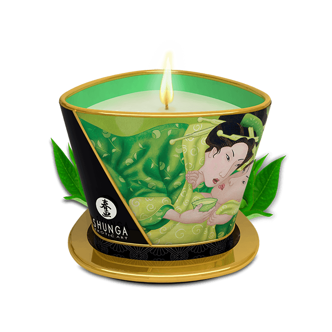 Bougie de massage lueur et caresses - Zenitude Thé vert exotique