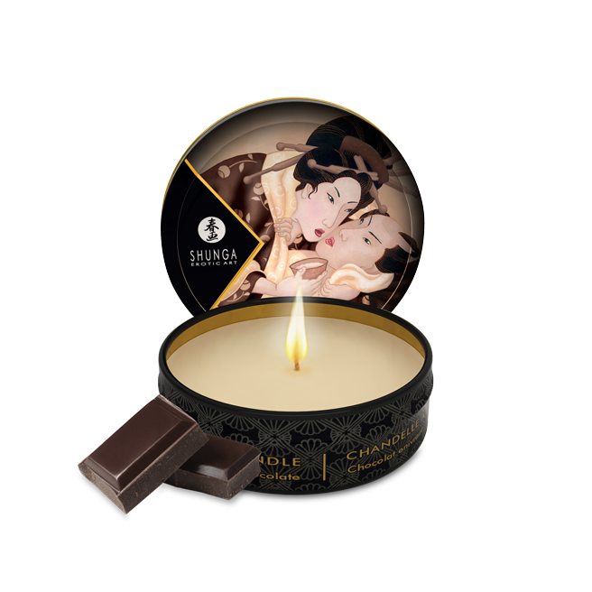 Mini bougie de massage - Excitation Chocolat enivrant