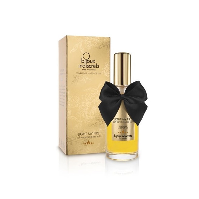 Huile de massage embrassable Chauffante - Caramel Doux