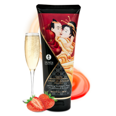 Crème de Massage délectable - Vin pétillant à la fraise Crème de Massage délectable - Vin pétillant à la fraise