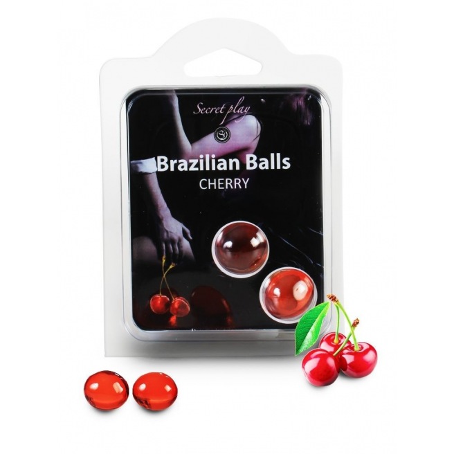 Duo Boules Brésiliennes Cerise 3385-6