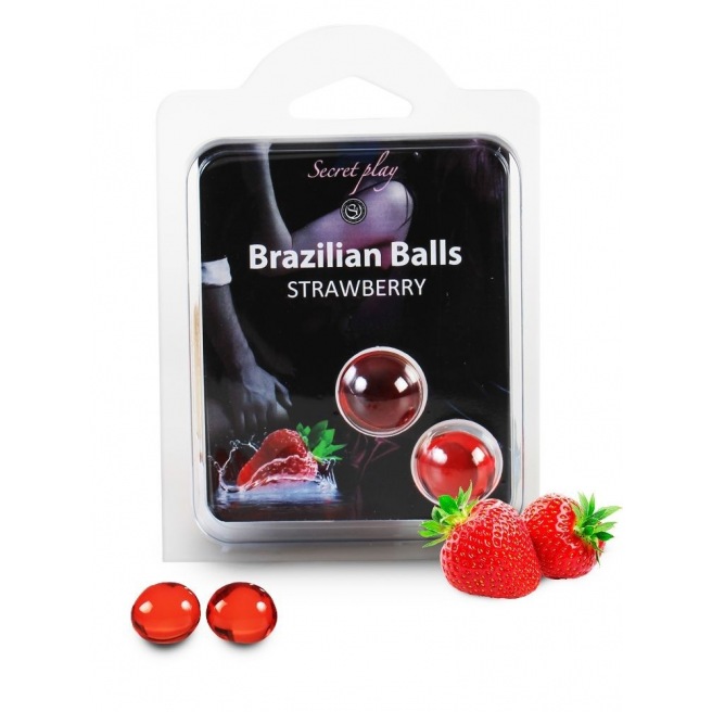 Duo Boules Brésiliennes Fraise 3385-7