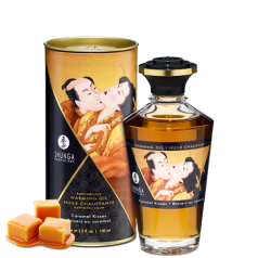 Huile chauffante aphrodisiaque - Baisers caramel Huile chauffante aphrodisiaque - Baisers caramel