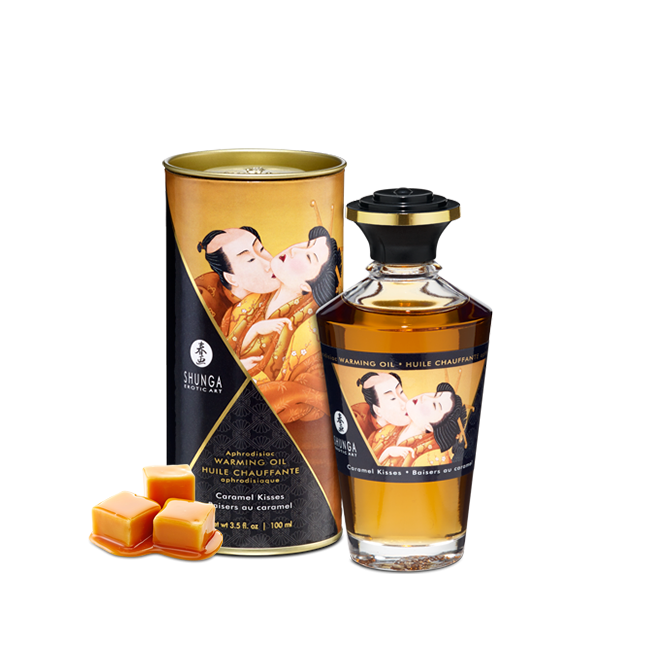 Huile chauffante aphrodisiaque - Baisers caramel