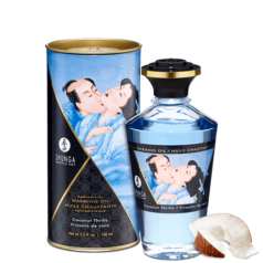 Huile chauffante aphrodisiaque - Frissons de coco 100ml Huile chauffante aphrodisiaque - Frissons de coco 100ml