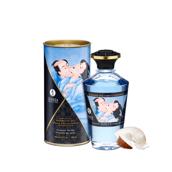 Huile chauffante aphrodisiaque - Frissons de coco 100ml
