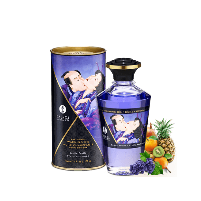Huile chauffante aphrodisiaque - Fruits exotiques 100ml