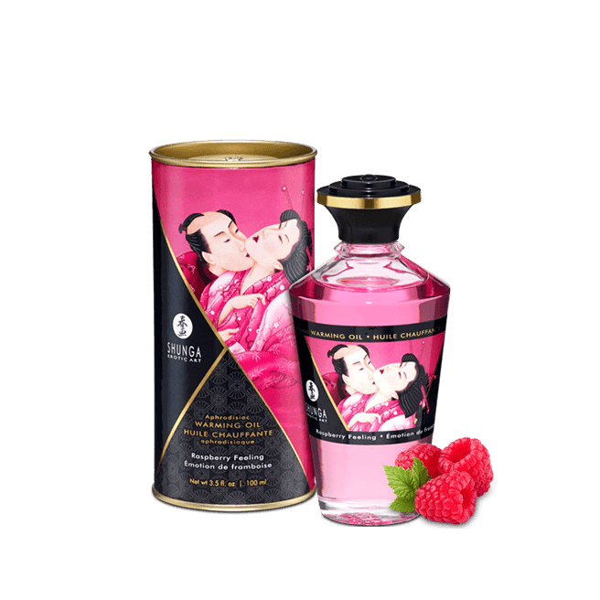 Huile Chauffante Aphrodisiaque - Framboise 100ml
