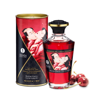 Huile chauffante aphrodisiaque - Cerise ardente 100ml