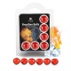 6 Boules Brésiliennes "Effet Froid Chaud" 3629-1