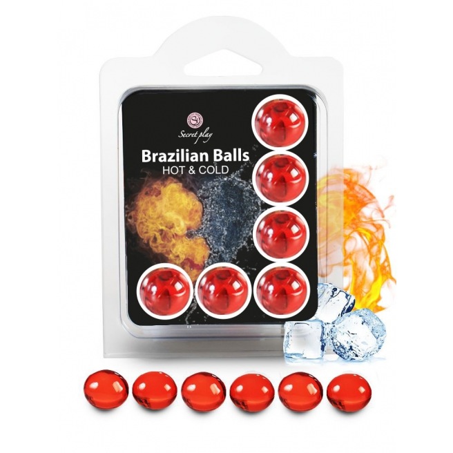 6 Boules Brésiliennes "Effet Froid Chaud" 3629-1