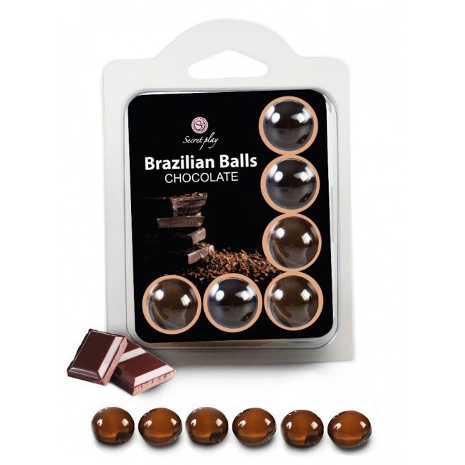 6 Boules Brésiliennes "Chocolat" 3386-1