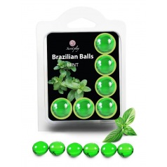 6 Boules Brésiliennes "Menthe" 3386-8