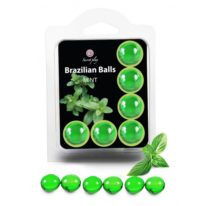6 Boules Brésiliennes "Menthe" 3386-8
