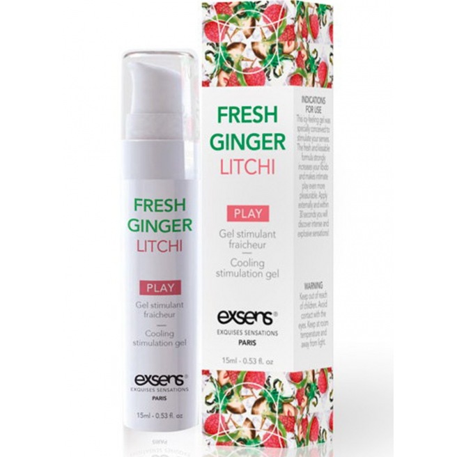 Gel stimulant fraîcheur Gingembre Litchi - 15 ml