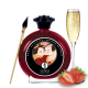 Peinture de corps embrassable - Vin pétillant à la fraise