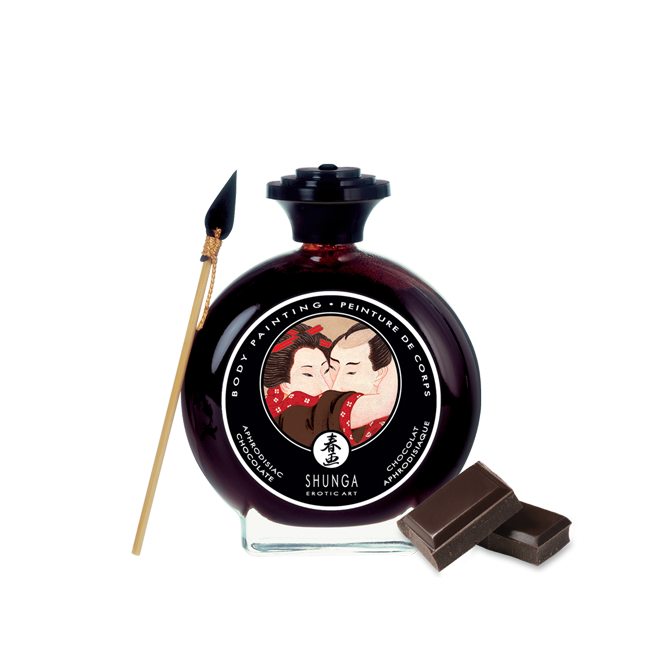 Peinture de corps embrassable - Chocolat noir