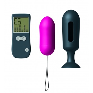 Oeuf Vibrant et Plug Genius Secret Vibe - Rose et Noir Oeuf Vibrant et Plug Genius Secret Vibe - Rose et Noir